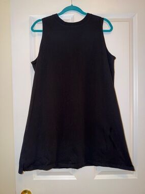 Old Navy Black Sleeveless Mini T-Shirt Dress